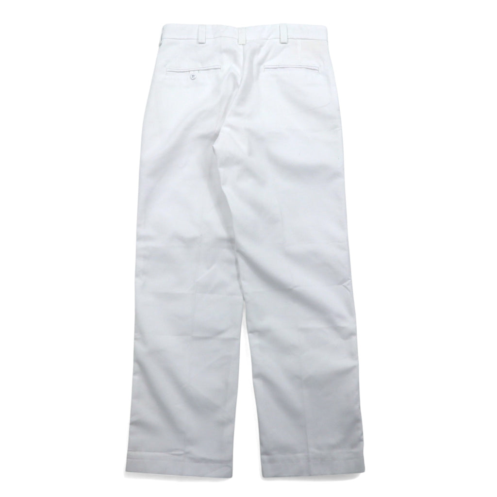 US ARMY Trousers Pants Hospital Pants Size 32 White Center Press Military UNICOR-TUCSON 8405-00-113-5418