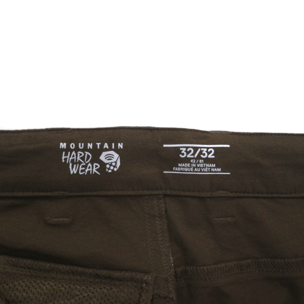 MOUNTAIN HARDWEAR チョックストンハイクパンツ アウトドア クライミングパンツ M ブラウン ナイロン ストレッチ OM0304