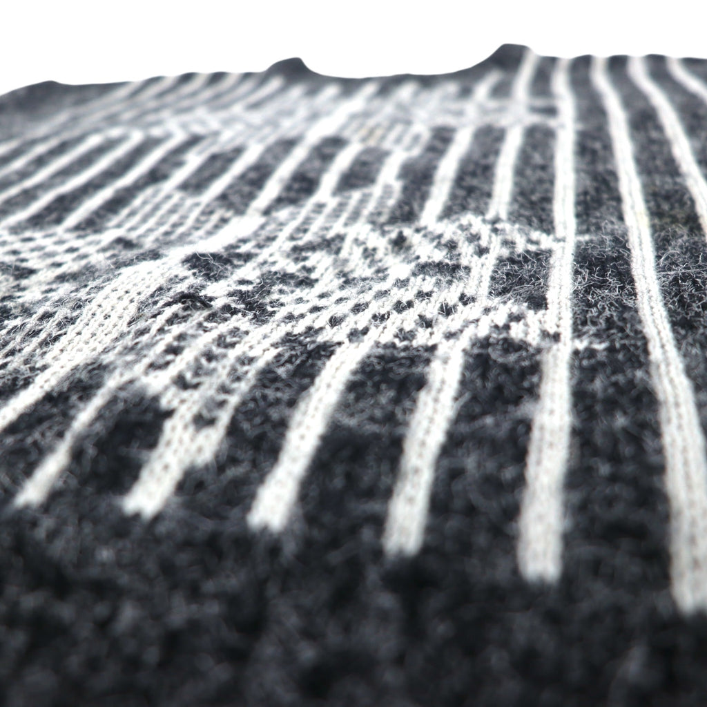 Le TIGRE 90s USA Made Nordic Pattern Acrylic Knit Sweater M Gray All-over Pattern Acrylic NORDIC LITES