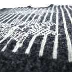 Le TIGRE 90s USA Made Nordic Pattern Acrylic Knit Sweater M Gray All-over Pattern Acrylic NORDIC LITES