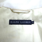 Ralph Lauren 90年代 モーターサイクルジャケット ライダースジャケット M ホワイト ナイロン 中綿 PRIMALOFT