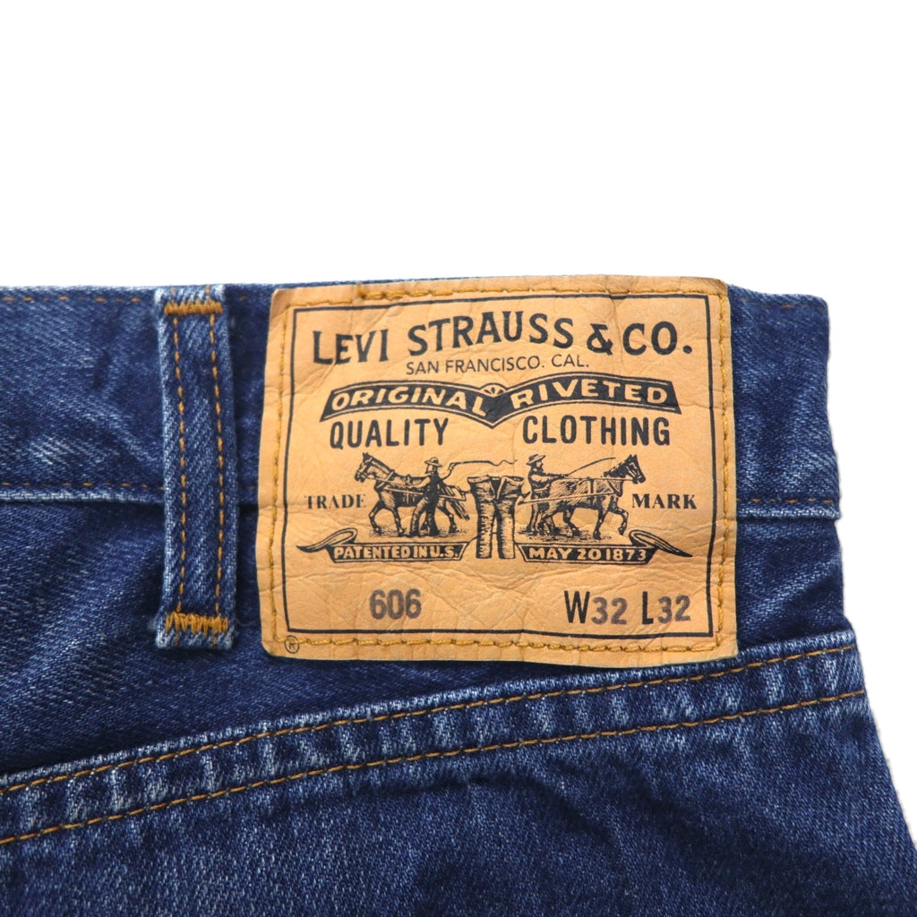 LEVI'S VINTAGE CLOTHING ( LVC ) 606 オレンジタブ ビッグE デニムパンツ ジーンズ M インディゴ 42TALONジップ 1969 30605-0056