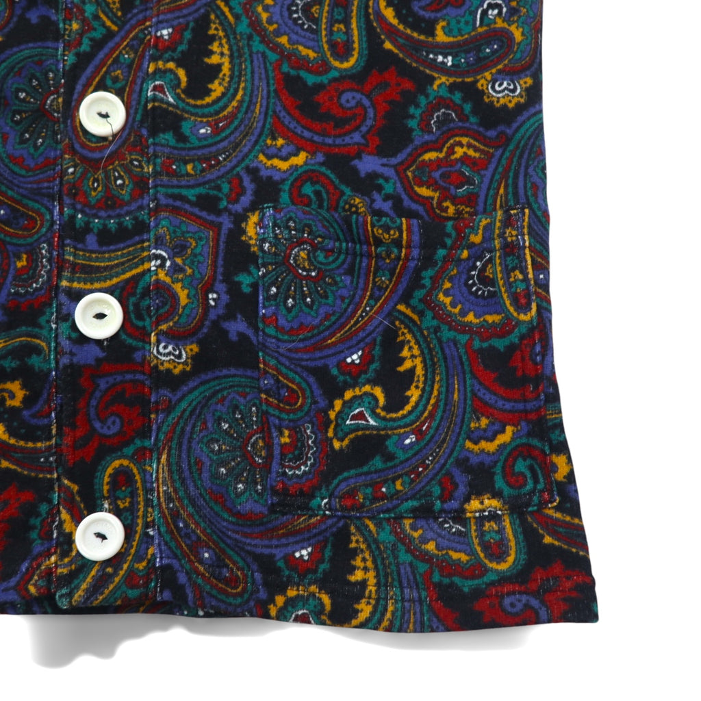 JOYRICH Paisley Sweat Cardigan Shawl Collar Jacket S Multicolor All-over Print Cotton
