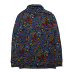 JOYRICH Paisley Sweat Cardigan Shawl Collar Jacket S Multicolor All-over Print Cotton