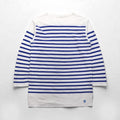 ORCIVAL ビッグ コットンロード フレンチバスクシャツ 2XL ホワイト ブルー ボートネック フランス製
