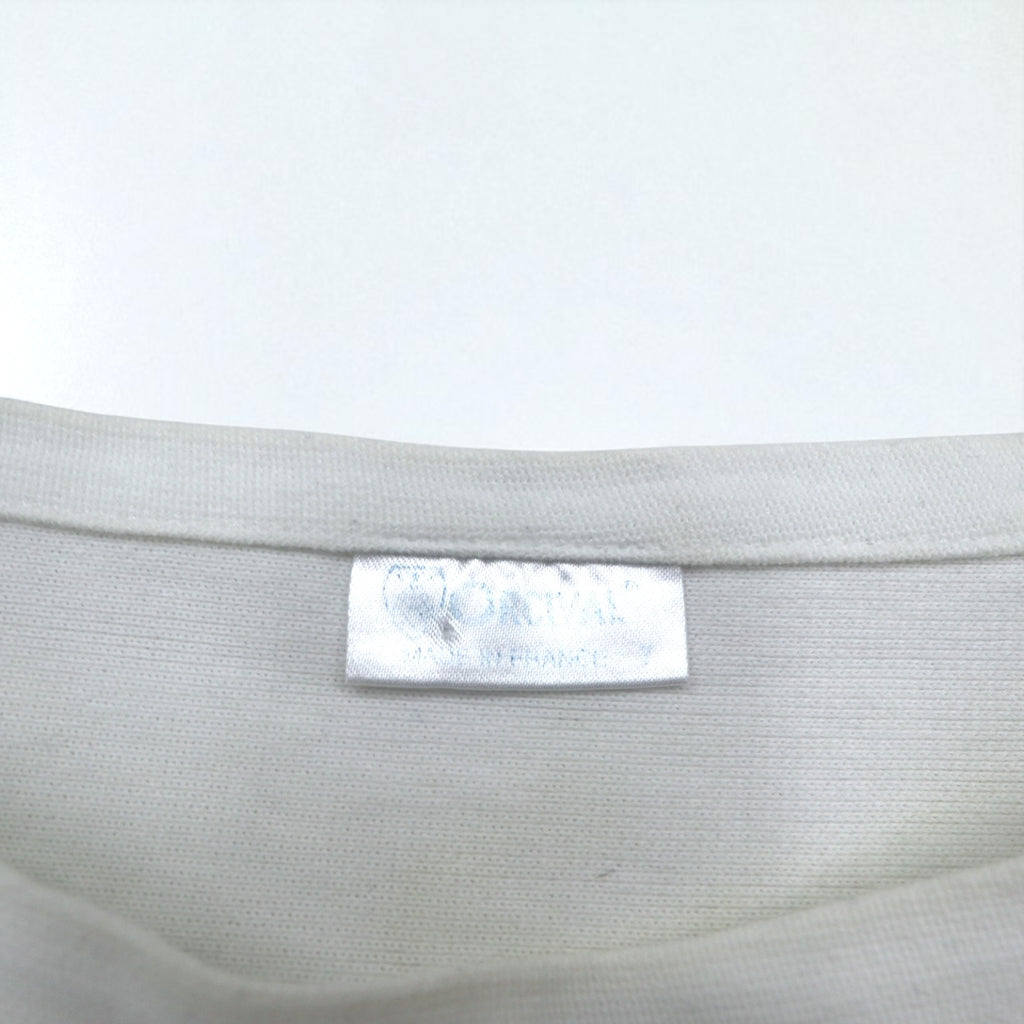 ORCIVAL ビッグ コットンロード フレンチバスクシャツ 2XL ホワイト ブルー ボートネック フランス製