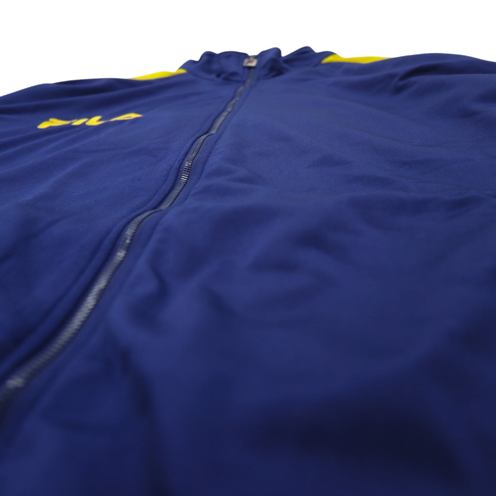 FILA 90s Track Jacket Jersey XXL Navy Polyester Logo Embroidery