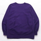 MV SPORT 90s Reverse Weave PRO-WEAVE College Print Sweatshirt XL Purple Fleece Lining DOWNSTATE