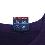 MV SPORT 90s Reverse Weave PRO-WEAVE College Print Sweatshirt XL Purple Fleece Lining DOWNSTATE
