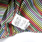 Paul Smith BLUE Italian Dress Shirt Size 40 Multicolor Striped Cotton