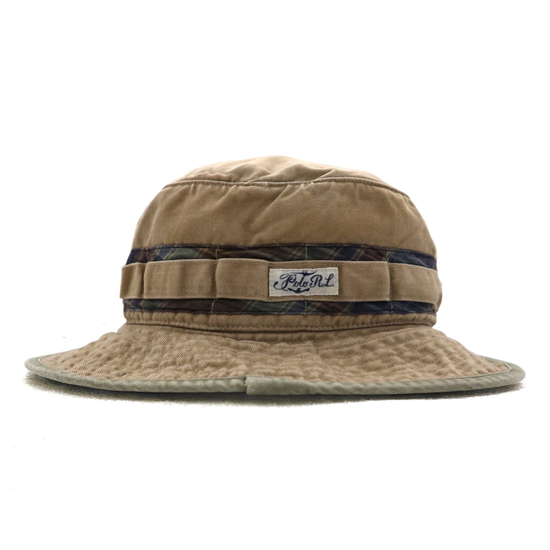 Polo by Ralph Lauren 90s Safari Bucket Hat L/XL Beige Cotton