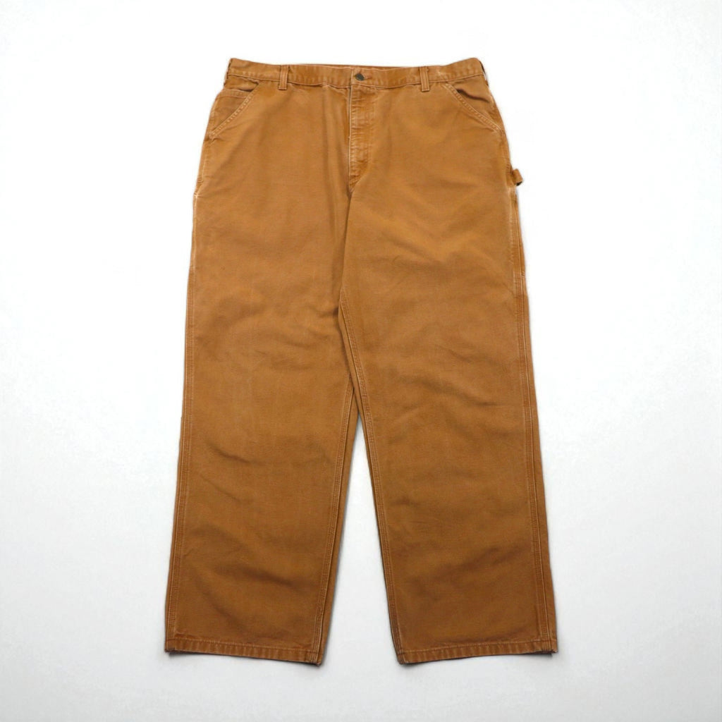 carhartt ダック地 ペインターパンツ ワーク XL キャメル ブラウン キャンバス
