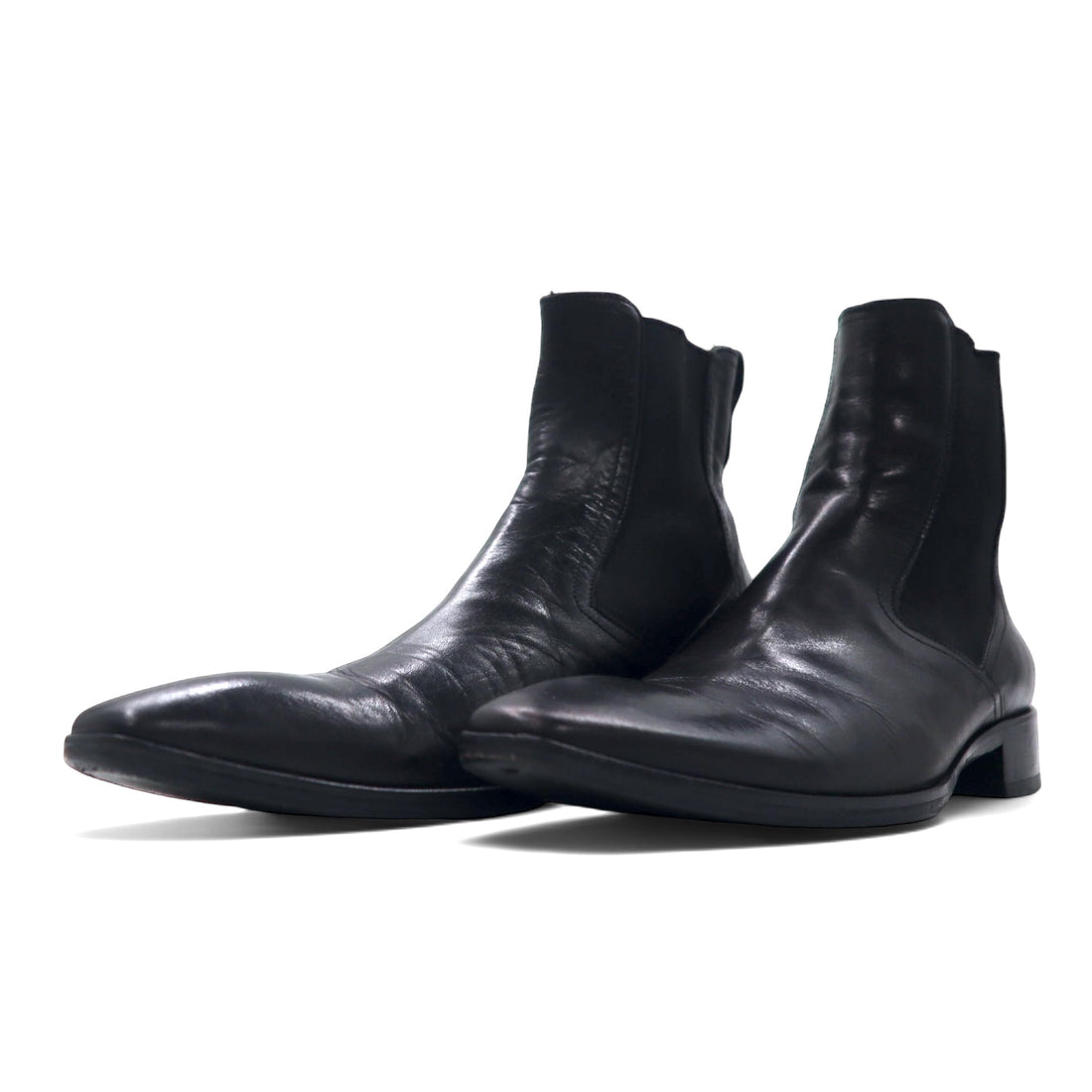 Titlo Classic (Isetan) Italian made side gore boots Chelsea boots 25.5cm black leather Lav.blake