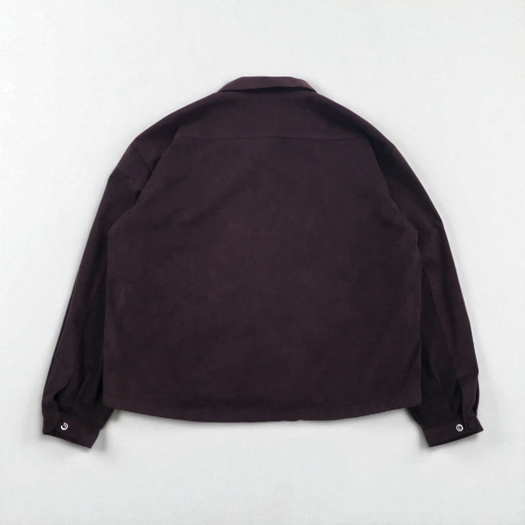 stein Fake Suede Leather Coach Jacket, Oversized M, Brown, ST-019, Made in Japan
