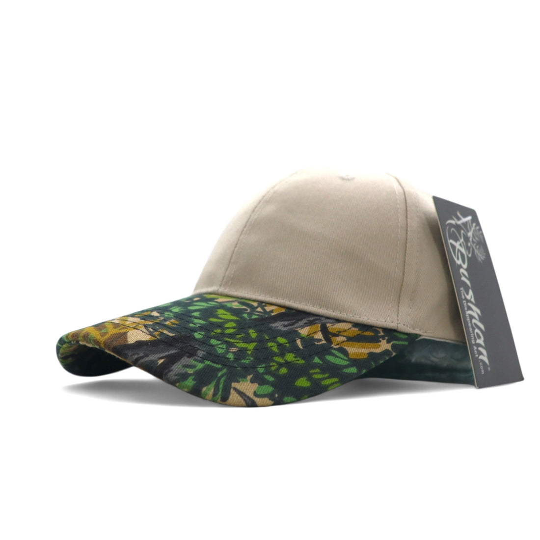 Bushlan Realtree Camouflage Baseball Cap FREE Beige Green Unused