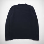 Barbour フィッシャーマン アラン ニット セーター M ネイビー ウール CLASSIC TARTAN MKN1059NY94