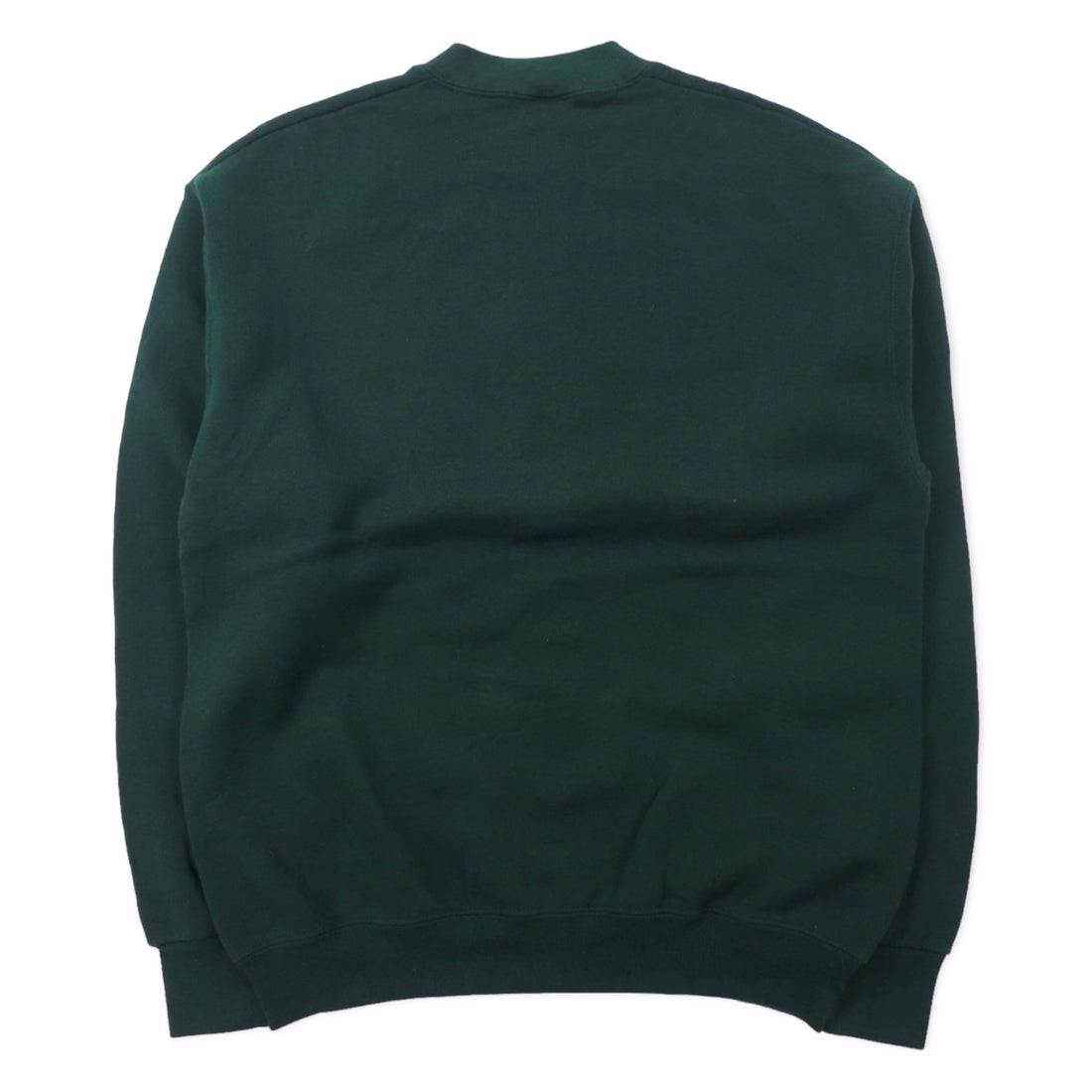 FRUIT OF THE LOOM USA made 90s embroidered sweatshirt L green cotton fleece lining LAS VEGAS