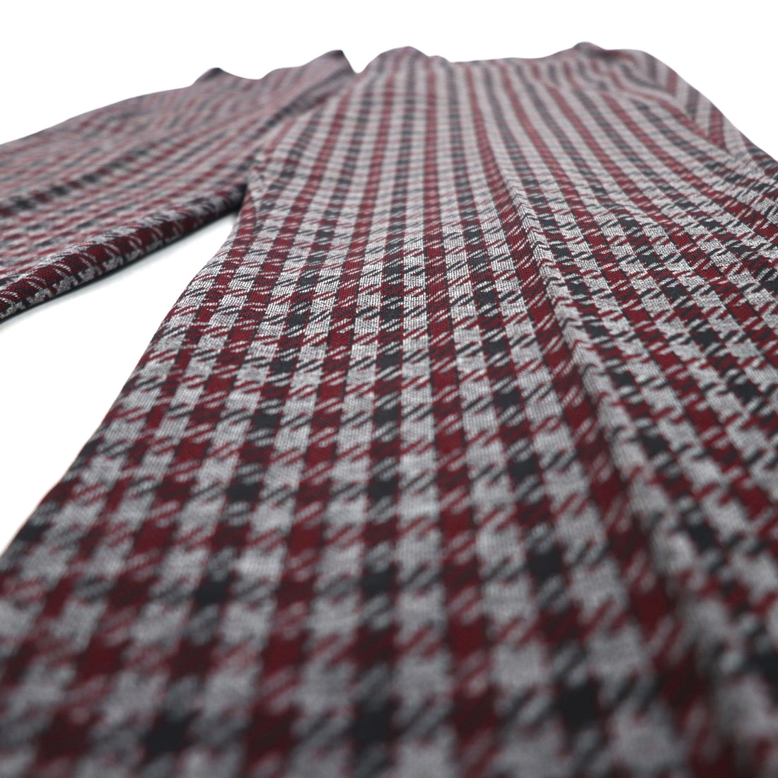 Sears 70s Kings Road Bootcut Slacks, Size L, Gray, Glen Plaid, Houndstooth, Perma-Present, Scovill Zip
