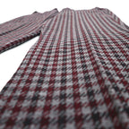 Sears 70s Kings Road Bootcut Slacks, Size L, Gray, Glen Plaid, Houndstooth, Perma-Present, Scovill Zip