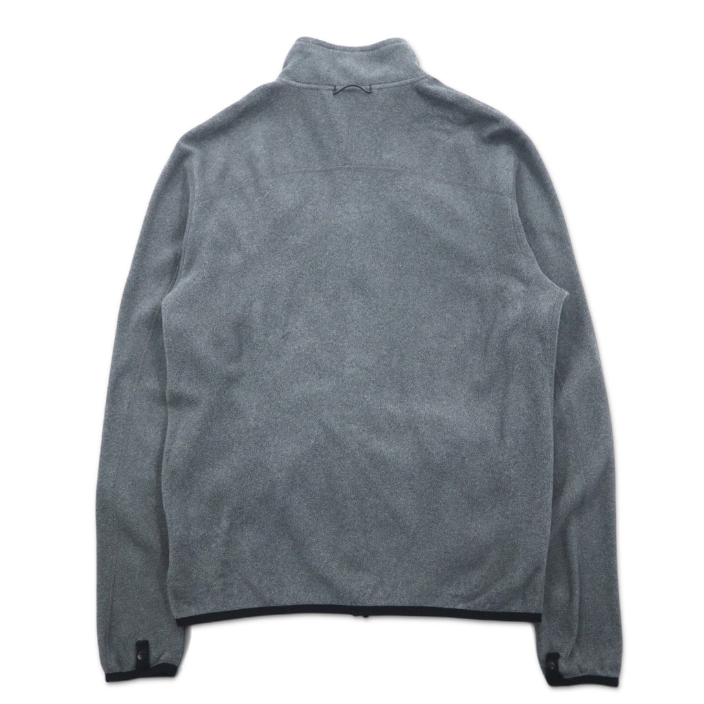 THE NORTH FACE POLARTEC Full Zip Fleece Jacket S Gray Polyester Logo Embroidery