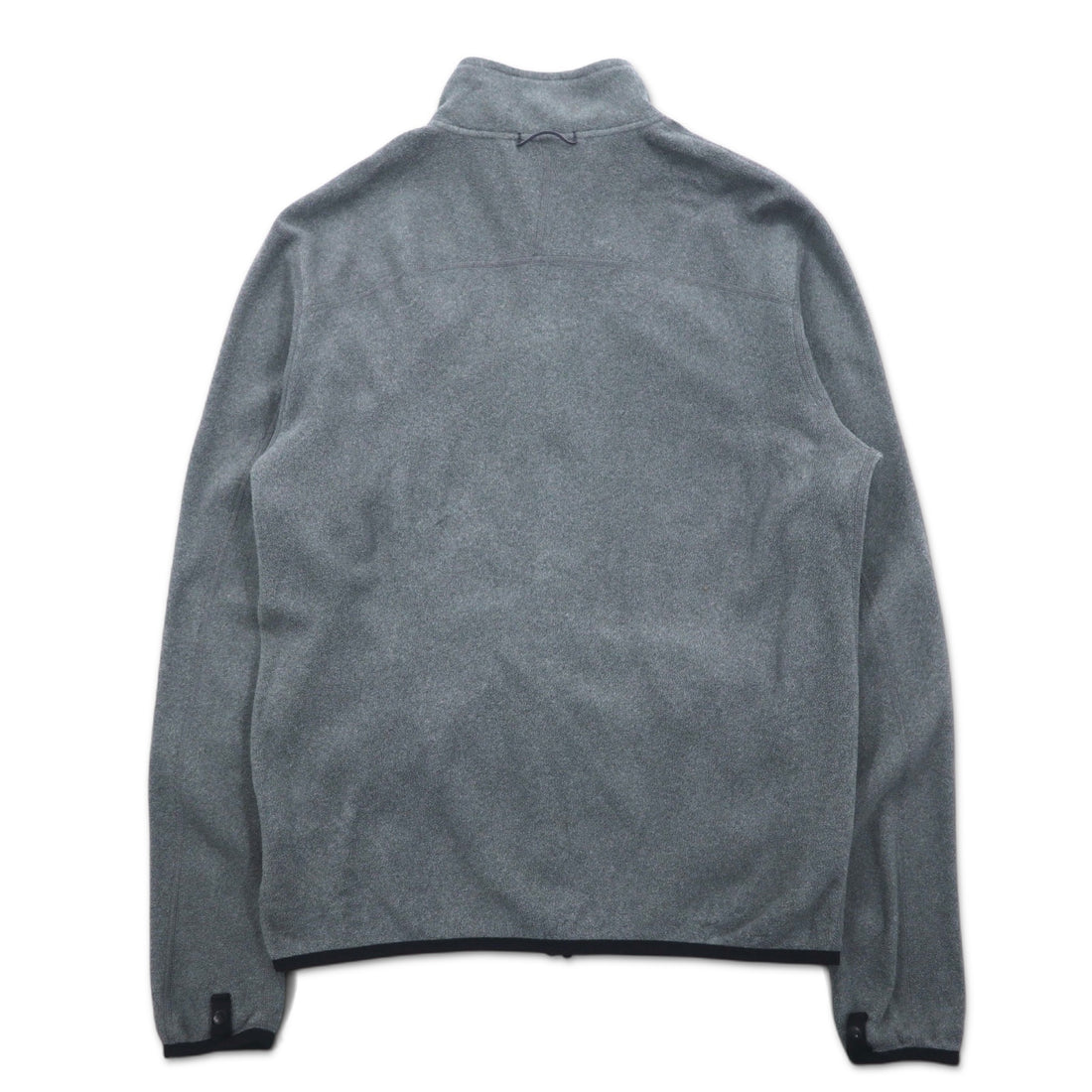 THE NORTH FACE POLARTEC Full Zip Fleece Jacket S Gray Polyester Logo Embroidery