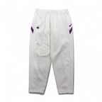 Champion 90s Jersey Track Pants, Size XL, White, Polyester, Zippered Hem, Slit, Made in Japan