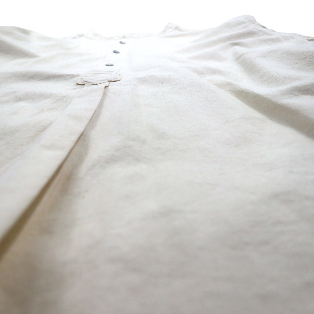 Bulgaria 50s Grandpa Shirt, 50s Replica Bulgarian Army Sleeping Shirt, Grandpa Shirt, XL, Off-White, Unused