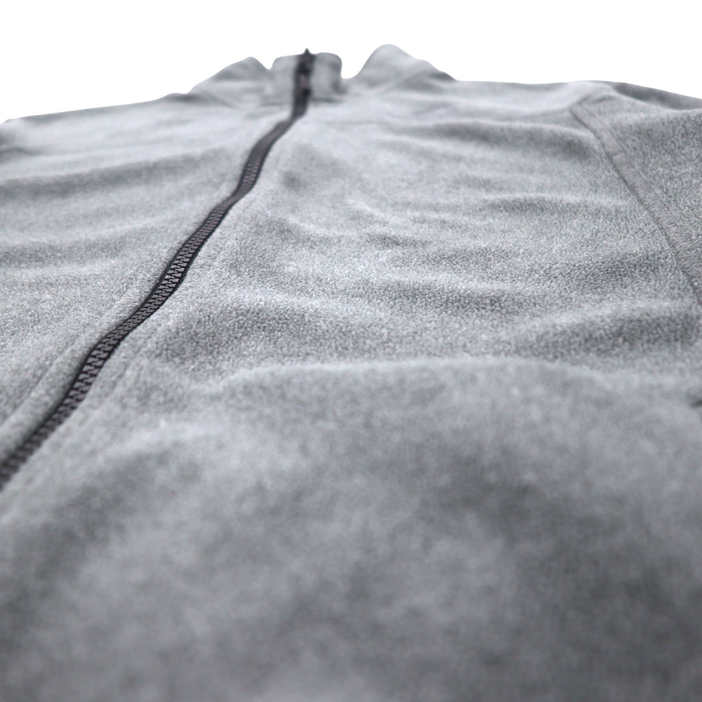 THE NORTH FACE POLARTEC Full Zip Fleece Jacket S Gray Polyester Logo Embroidery