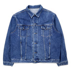 日本然リトテ-古着オンライン-90年代 OCTET デニムジャケット Gジャン XL ブルー コットン-90's OCTET Denim Jacket G Jean XL Blue Cotton