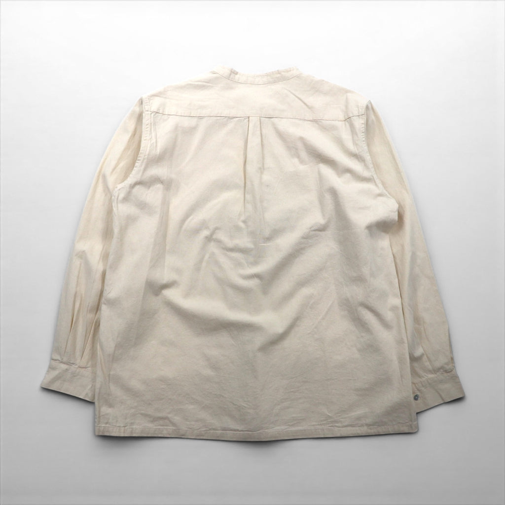 Bulgaria 50s Grandpa Shirt, 50s Replica Bulgarian Army Sleeping Shirt, Grandpa Shirt, XL, Off-White, Unused