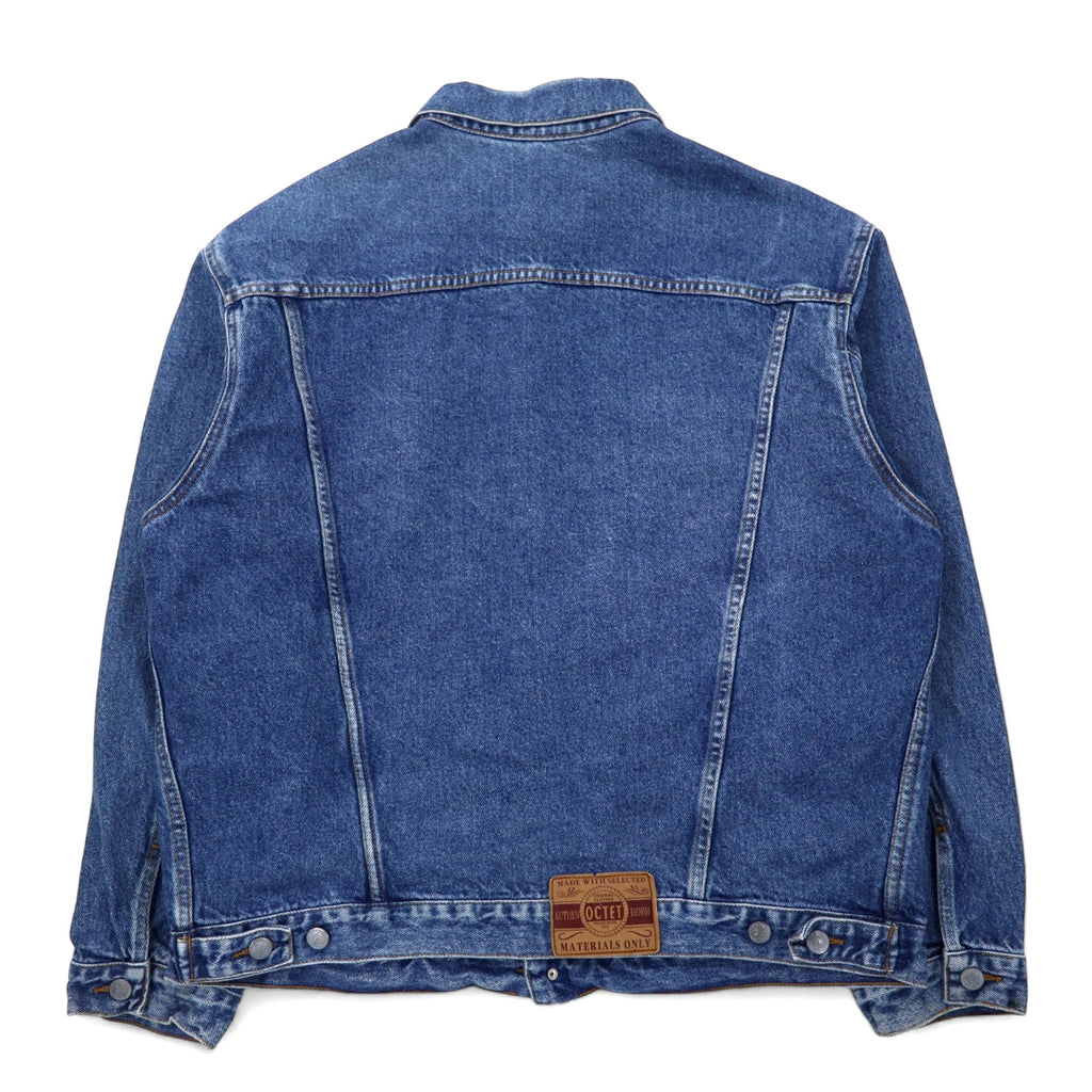 90s OCTET denim jacket, G-jacket, XL, blue, cotton