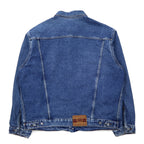 90s OCTET denim jacket, G-jacket, XL, blue, cotton