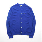 IZOD LACOSTE 80年代 USA製 ニット カーディガン L ブルー アクリル