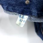 90s OCTET denim jacket, G-jacket, XL, blue, cotton