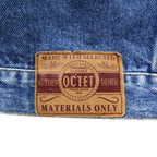 90s OCTET denim jacket, G-jacket, XL, blue, cotton