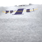 Made in USA 90s SOFFE College Print Sweatshirt M Grey Cotton WIU