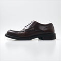 Kenneth Cole's Italian Vintage Leather Derby Shoes, brown leather, size 28cm, moc-toe dress shoes.