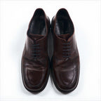 Kenneth Cole's Italian Vintage Leather Derby Shoes, brown leather, size 28cm, moc-toe dress shoes.