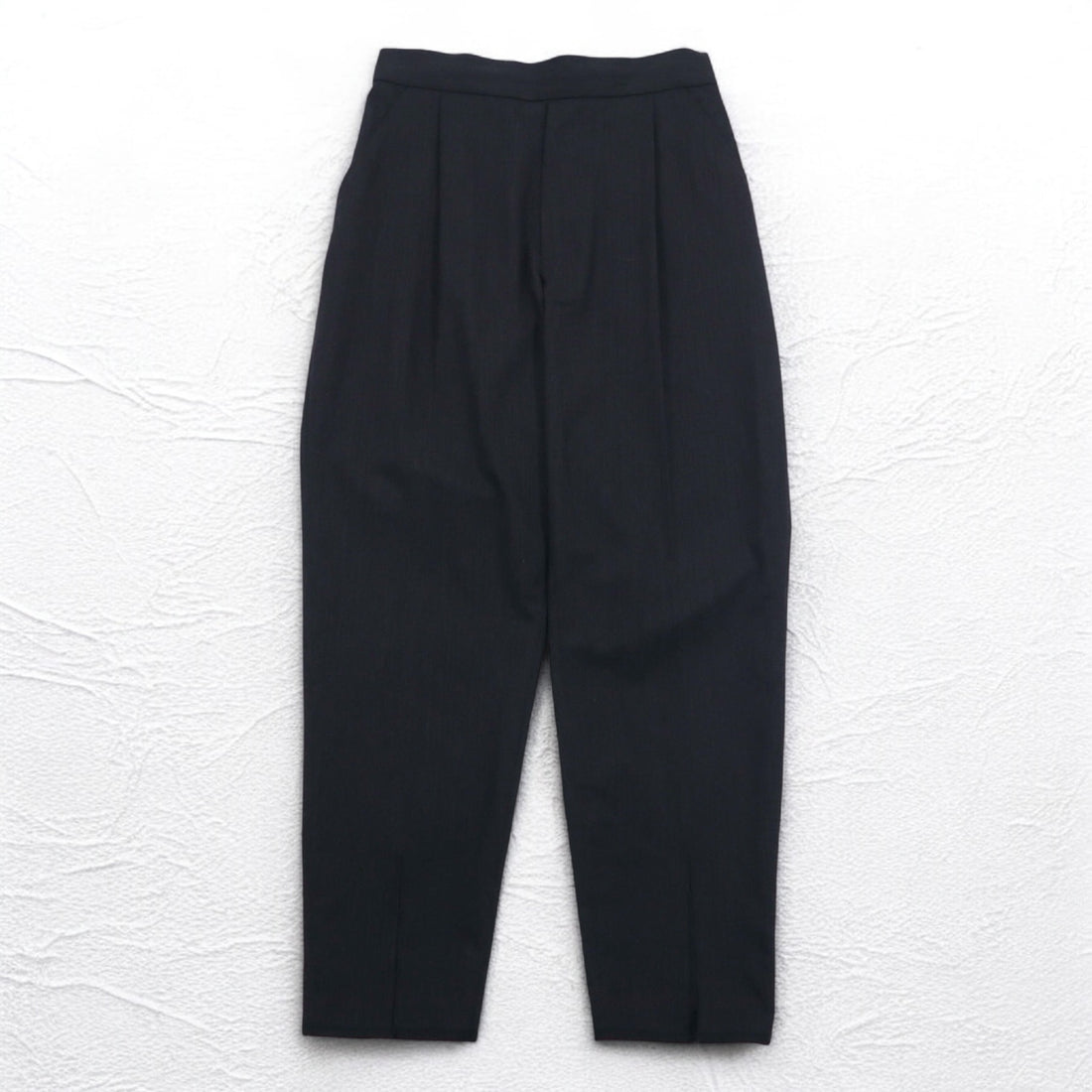 SOUMO Tuck Wide Slacks Pants M Grey Wool Slit Made in Japan