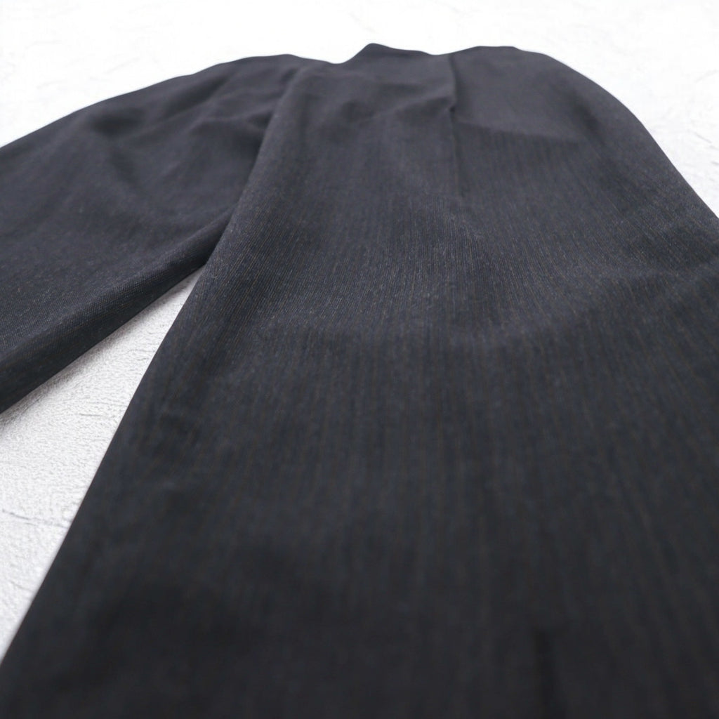 SOUMO Tuck Wide Slacks Pants M Grey Wool Slit Made in Japan