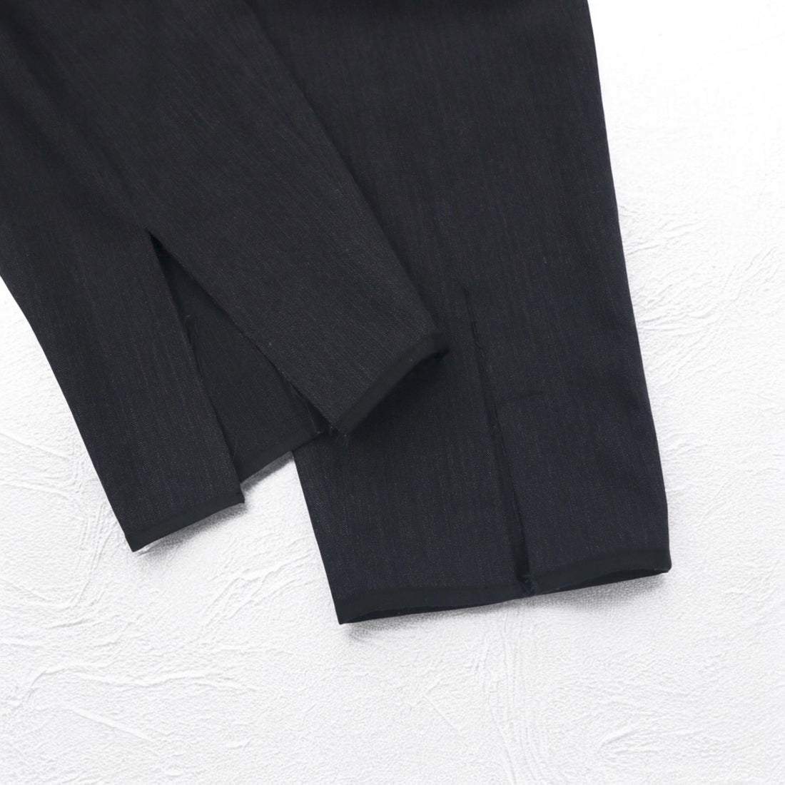 SOUMO Tuck Wide Slacks Pants M Grey Wool Slit Made in Japan