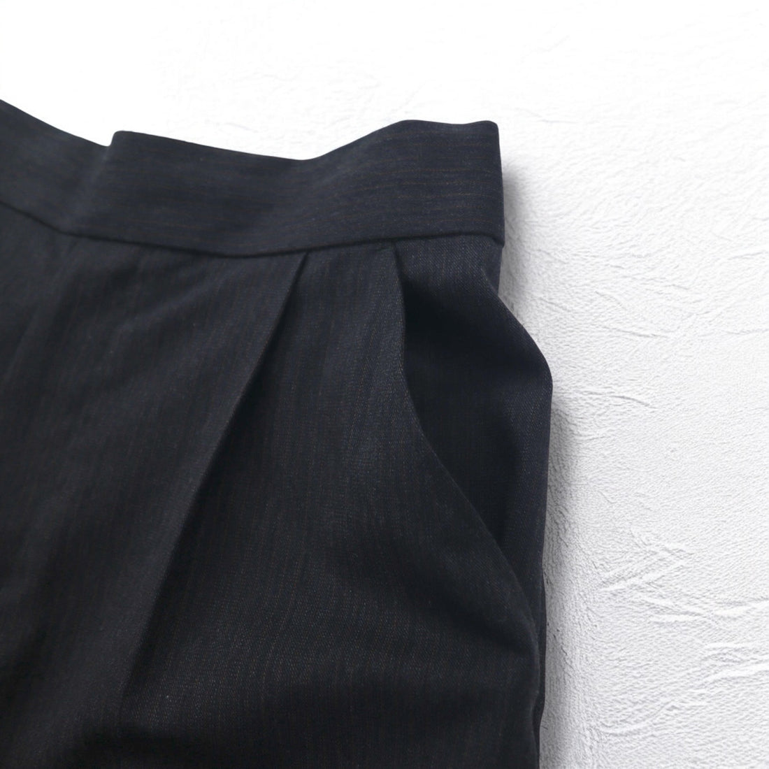SOUMO Tuck Wide Slacks Pants M Grey Wool Slit Made in Japan