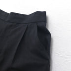 SOUMO Tuck Wide Slacks Pants M Grey Wool Slit Made in Japan