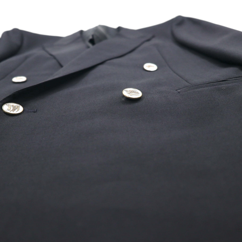 BURBERRY Made in Japan Peak Lapel Double-Breasted Blazer Suit, Size M, Metal Buttons, Wool Gabardine