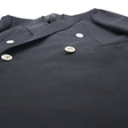 BURBERRY Made in Japan Peak Lapel Double-Breasted Blazer Suit, Size M, Metal Buttons, Wool Gabardine