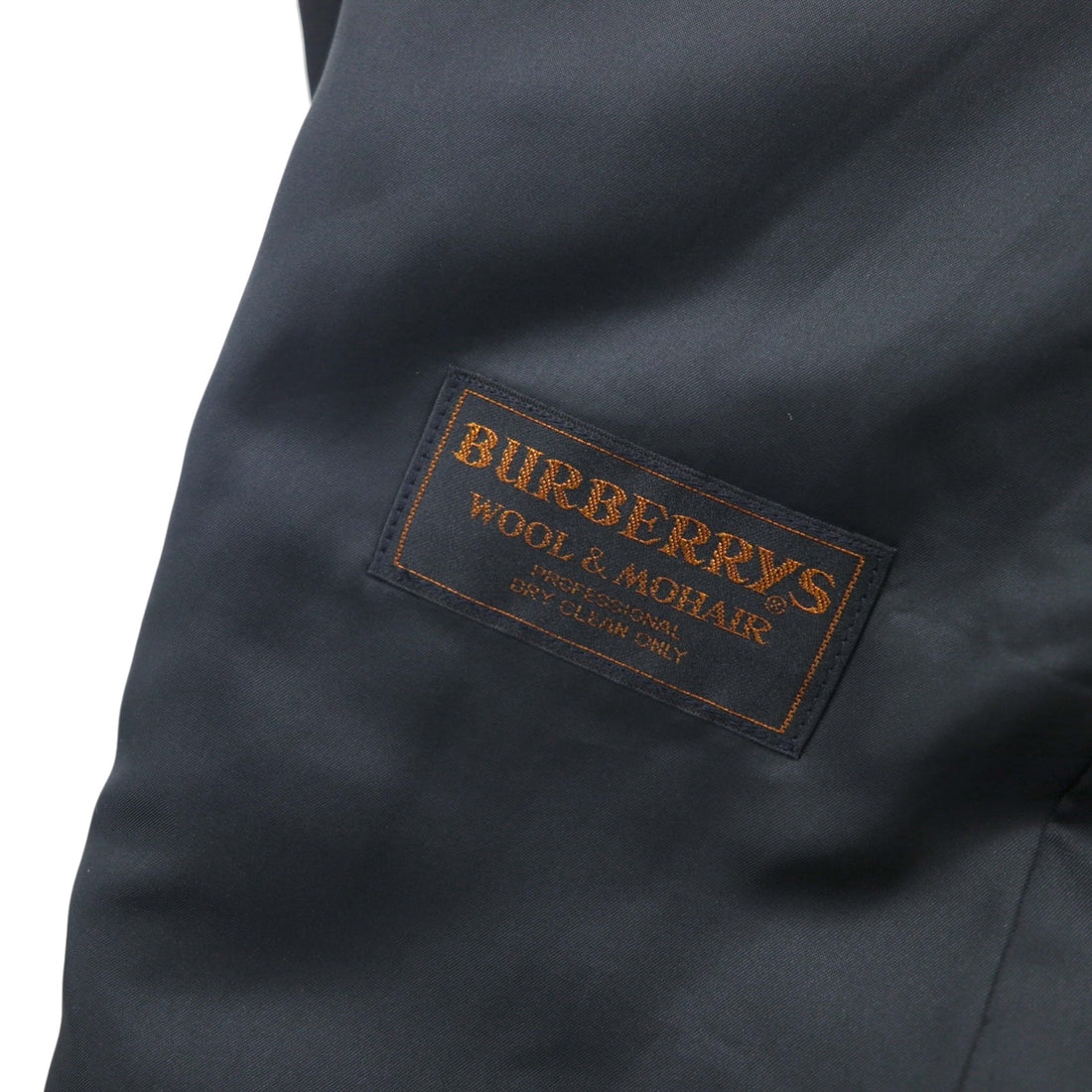 BURBERRY Made in Japan Peak Lapel Double-Breasted Blazer Suit, Size M, Metal Buttons, Wool Gabardine