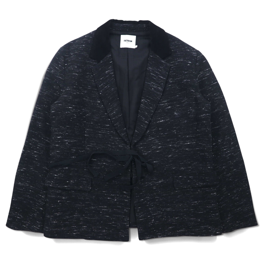 FACTOTUM Nep Haori Jacket M Black Wool 01010130 Made in Japan