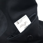 BURBERRY Made in Japan Peak Lapel Double-Breasted Blazer Suit, Size M, Metal Buttons, Wool Gabardine