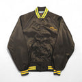 90s USA Vintage Varsity Jacket, Made in the USA, Size M, Brown, Pla-Jac by Dunbrooke