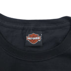 HARLEY DAVIDSON Double-sided Print T-shirt XXL Black Cotton TOKYO JAPAN